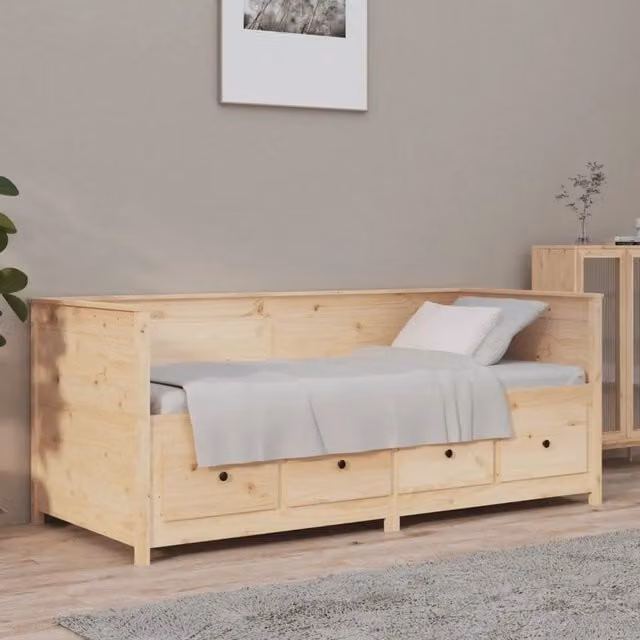 Dormeuse senza Materasso 75x190 cm in Legno Massello di Pino 820916