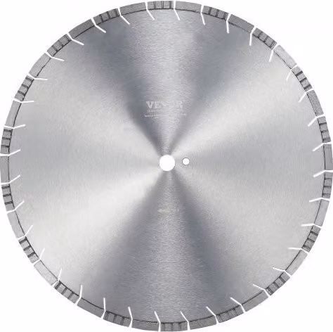 Lama diamantata VEVOR per troncatrice da 50 cm per cemento e pietra, taglio a secco o a umido con denti obliqui, colore argento