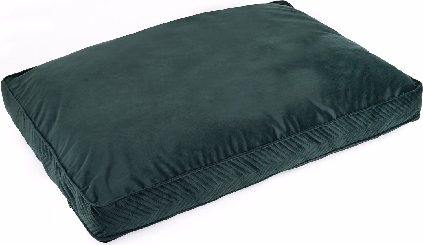 Exclusiv Letto per cani Cuscino per cani con memory foam Letto per cani lavabile Camoscio L: 60 x 80 Colore: Velluto verde