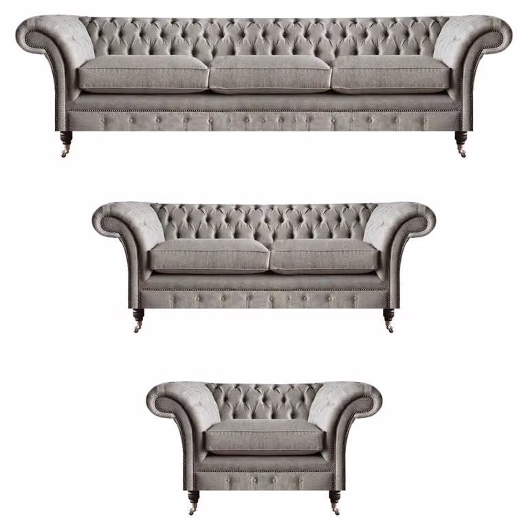 Exklusive Chesterfield Couchen Designer Zweisitzer Dreisitzer Sessel