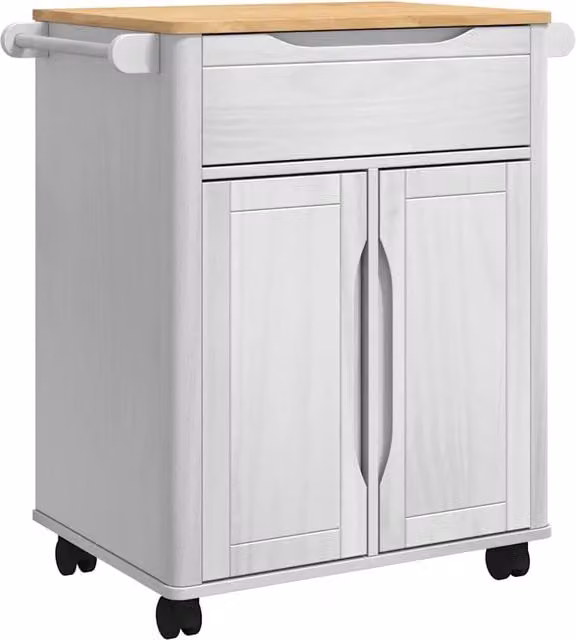 Carrello da Cucina FLORO Bianco 72,5 x 45 x 80 cm CFW8298183