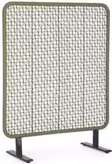 Separè Bizzotto BABILO moderno con design geometrico, Antracite e Verde, L: 120 cm