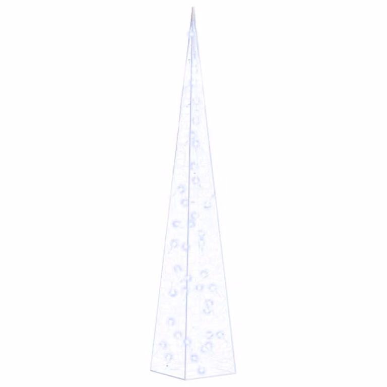 Cono di Luce LED Decorativo Acrilico Blu 90 cm