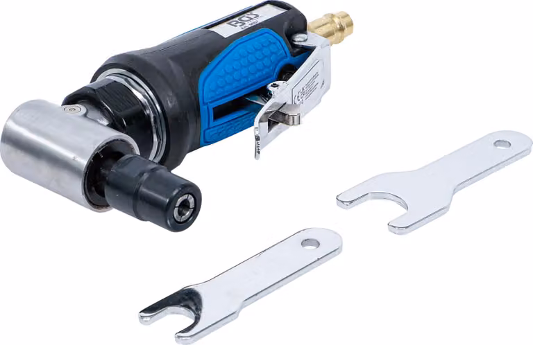 Smerigliatrice angolare extra corta, angolo di 90°, lunghezza 126 mm, alimentazione ad aria compressa, 18.000 giri/min