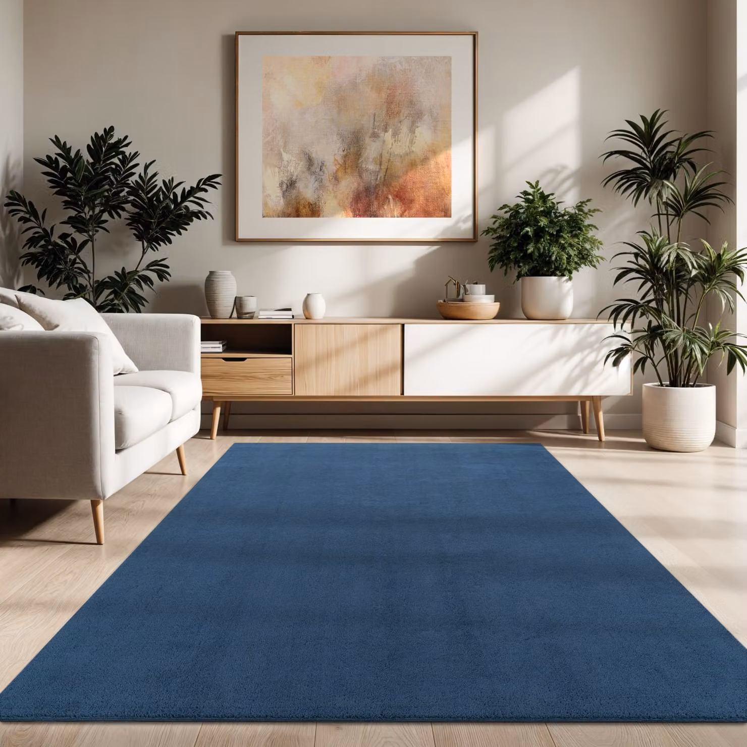 Tappeto Calia Italia blu, rettangolare, L: 140 cm x P: 200 cm – 2