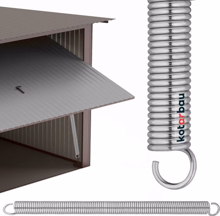 KOTARBAU® Molla per portoni di garage Filo 570 mm Molla di torsione Molla di tensione per portoni di garage Portone di garage