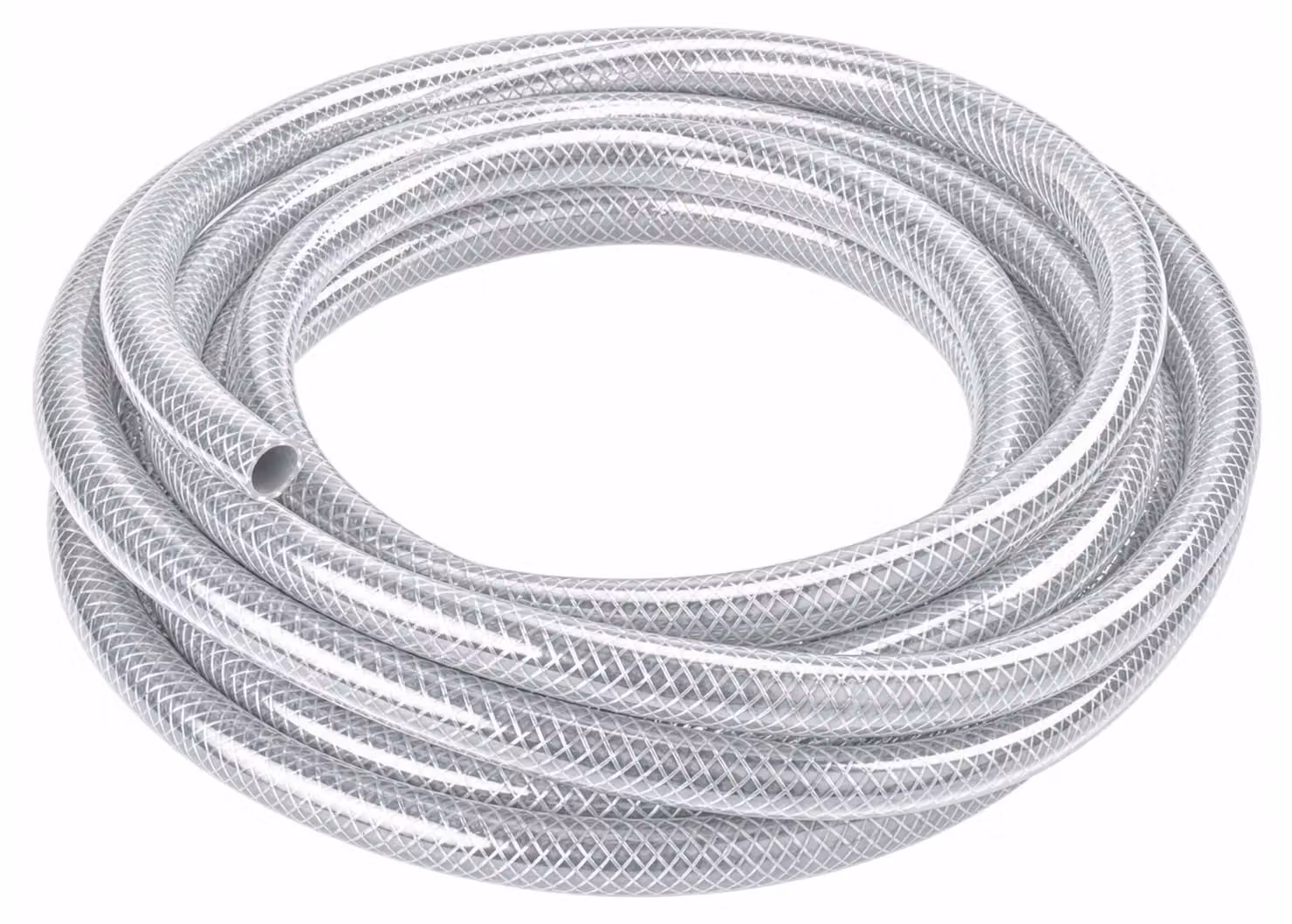 Tubo flessibile in PVC rinforzato Wiltec, con diametro interno di 25 mm, spessore della parete di 4 mm e lunghezza di 10 metri, tubo adatto al contatto con alimenti, fino a una pressione massima di 9 bar