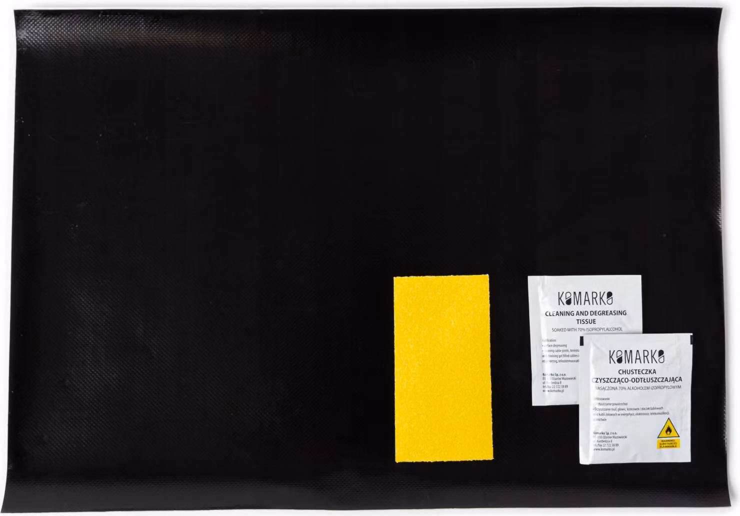 Kit di riparazione per teloni 45x32 cm NERO
