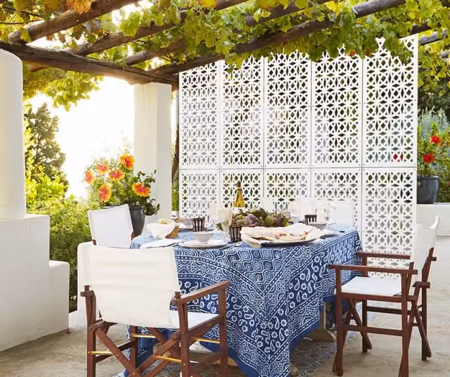 PLENITUDE - Pannello in PVC traforato - Parasole Misura: 98x198 cm, Colore: bianco