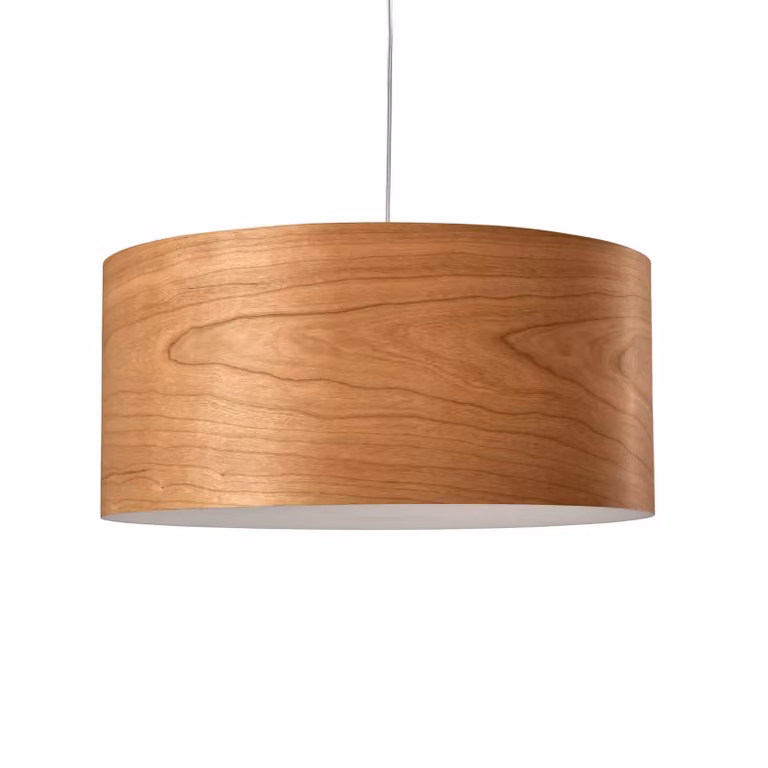 LZF LAMPS Lampada a sospensione Gea, dimmerabile, Legno chiaro, Soggiorno / Sala da pranzo, Legno, Design, Lampada a sospensione
