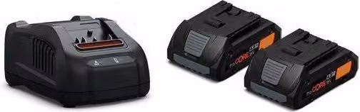 FEIN ProCORE Starter Set Batteria 18 V 4,0 Ah con 2 Pezzi e Caricabatterie GAL 1880 CV colore Nero