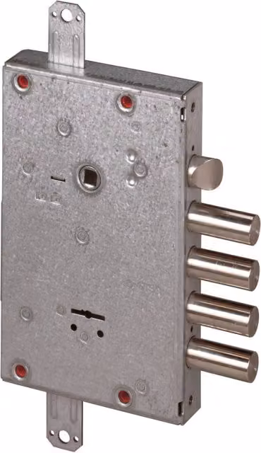 Serratura Cisa DM Chiave Lunga e Cantiere 57515.68 in Acciaio Inox Argento L: 20,3 cm, H: 12,5 cm, P: 2,45 cm