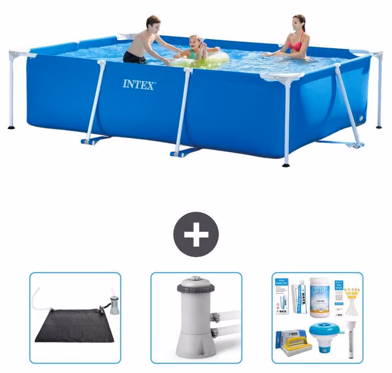 Piscina fuori terra rettangolare - 300x200x75 cm - 4 pezzi - Modello S22353