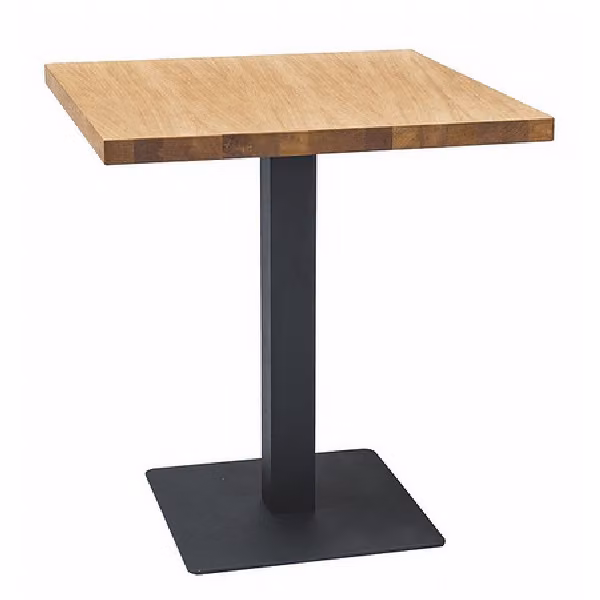 Tavolo da pranzo KYRYLO 1 - 70x70, rovere / nero
