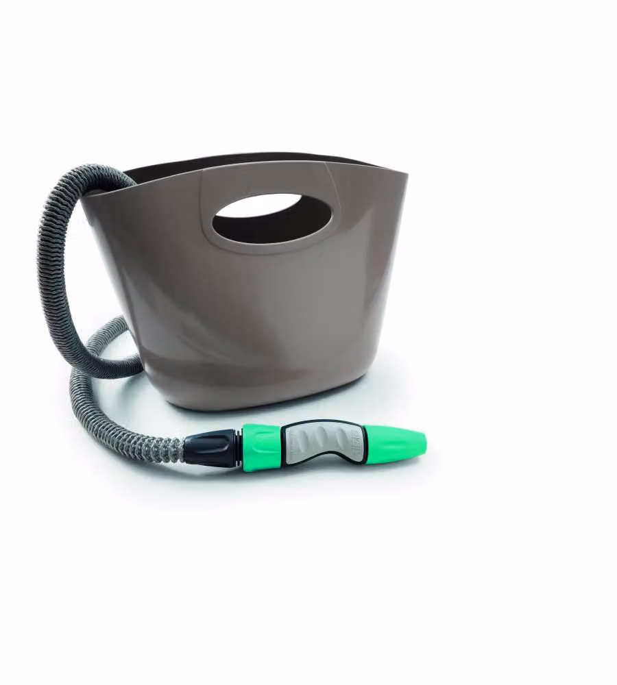 Kit Irrigazione Aquapop 15 m Tortora con Lancia Ergonomica