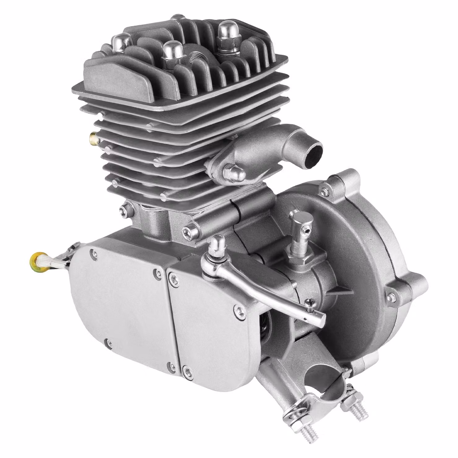 Kit motore monocilindrico da 80cc, potenza di 2200W, efficiente consumo di carburante, colore argento