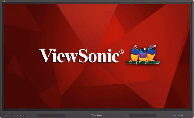 Monitor Touchscreen Viewsonic MON 55 con 40 punti di contatto, risoluzione 4K UHD, porte USB-C e HDMI, colore nero