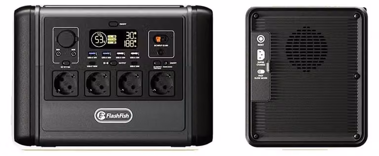 Centralina portatile, capacità di 768 Wh, ricarica per più dispositivi, modello T1200s