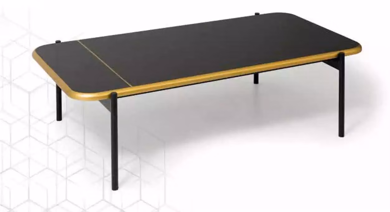 Möbel Tisch Luxus Modern Couchtisch Holz Wohnzimmer Design schwarz