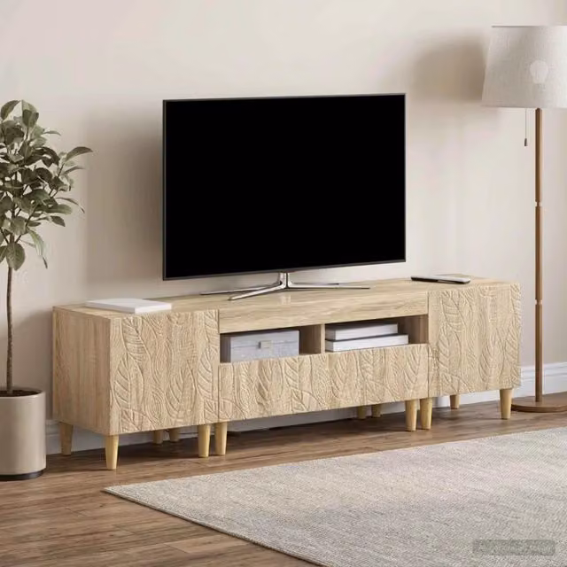 Mobile TV LED a 3 pezzi DELFT Rovere Sonoma 3416759