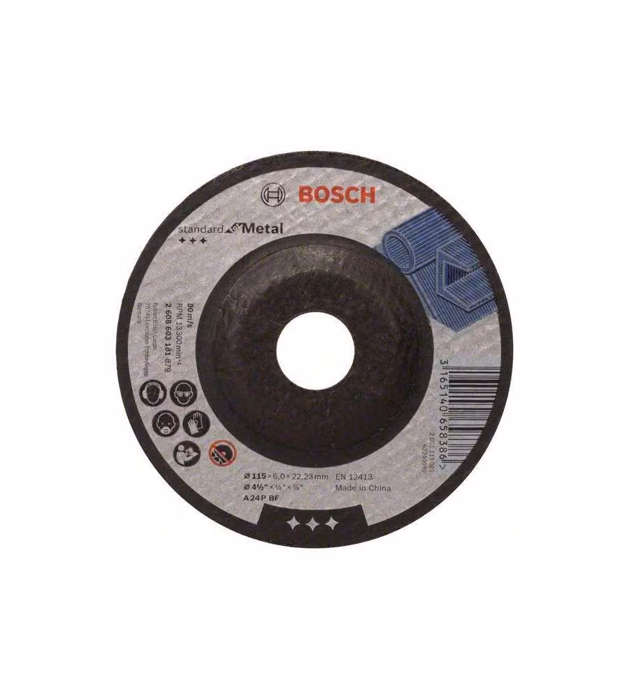 Mola da sbavo a centro depresso "Standard for Metal" A 24 P BF Bosch