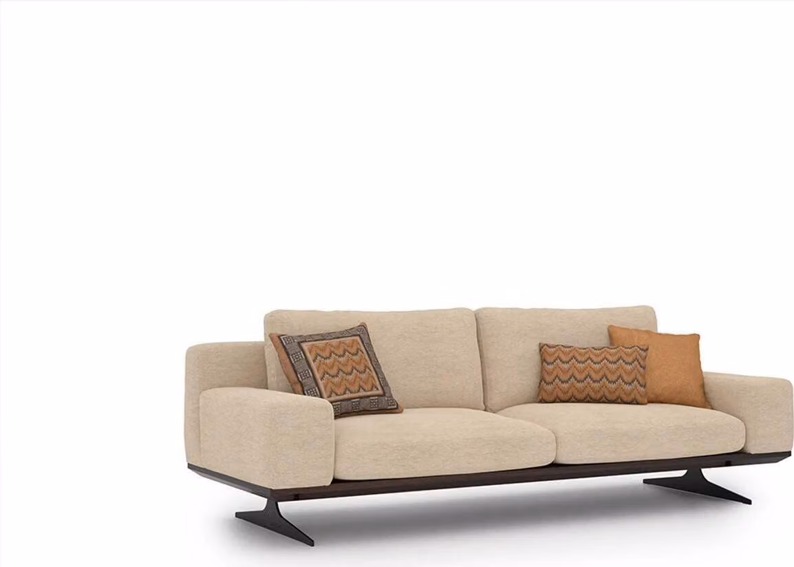 Wohnzimmer Sofa Dreisitzer Couch Textil Möbel Polstersofa Designer Einrichtung