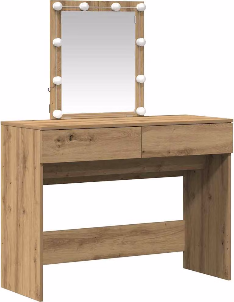 Tavolo da Trucco Rovere artigianale 100 x 40 x 130 cm