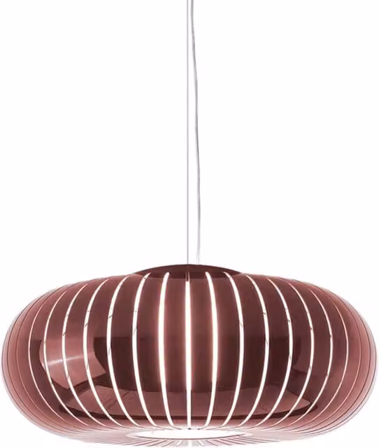 Lampada a sospensione Kartell Teresa color rame con luce LED warm white