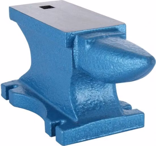 Ammasso di martello a becco unico in ghisa blu da 45 kg per fabbri e lavorazione del metallo