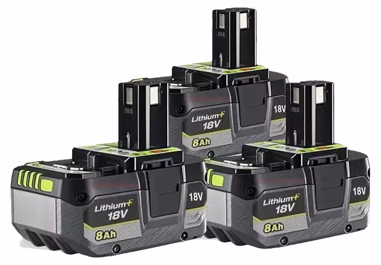 Batterie ricaricabili, capacità 8000mAh, compatibili con utensili elettrici da 18V, confezione da 3 pezzi