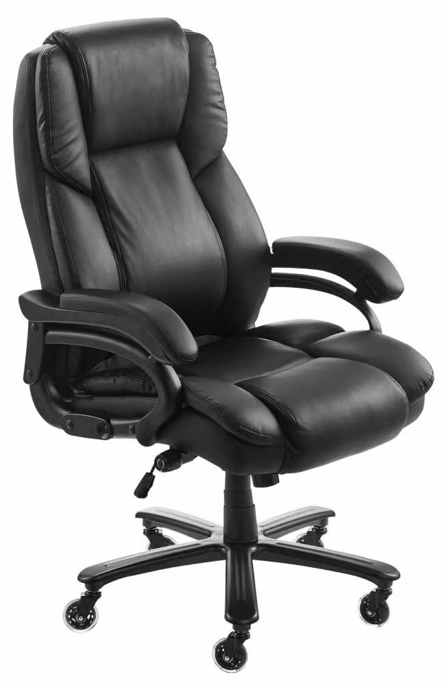 Sedia da ufficio con schienale alto e supporto lombare - Ergonomica, regolabile in inclinazione e altezza - Altezza: 128,8 cm