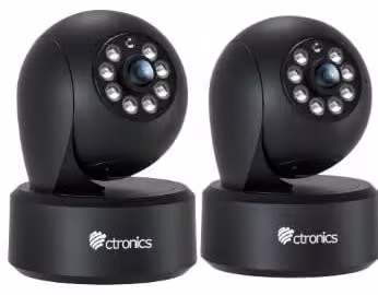 Telecamere di sicurezza interne, 2 unità, 4MP, Wi-Fi, risoluzione 2,5K, visione notturna