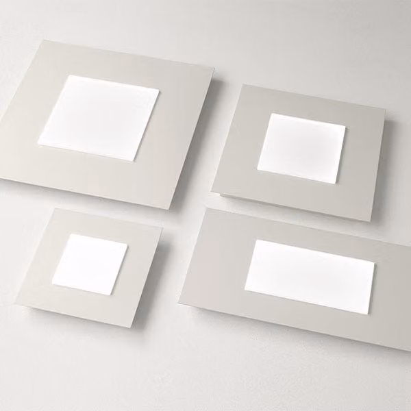 Plafoniera LED Promoluce Pixel bianca di design moderno per soggiorno, cucina o camera da letto