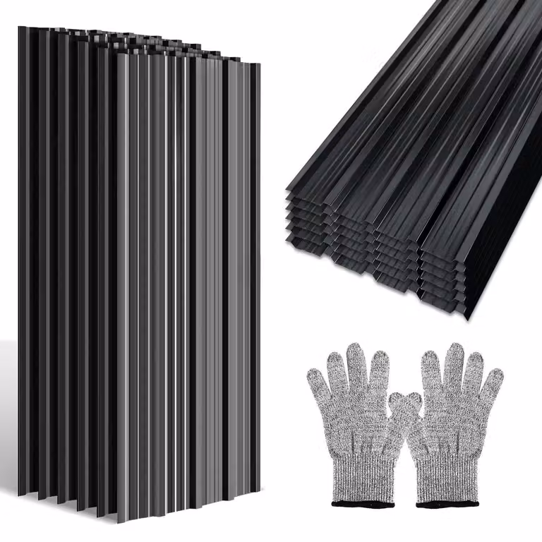 12/24/36x lamiera grecata 129x46cm 7-21㎡ per tetto capannone lamiera profilata pannelli tetto - 24x 14㎡ antracite