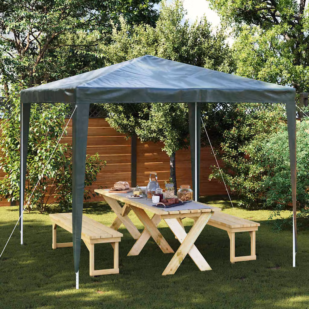 vidaXL Gazebo Professionale Verde L/P: 250 x 250 cm, H: 240 cm – 1