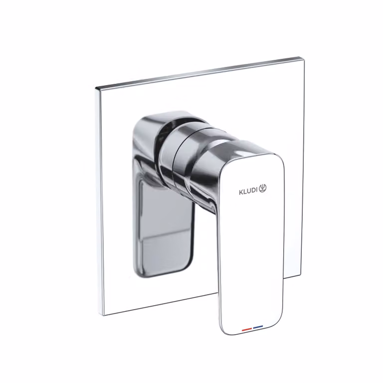 KLUDI PURE&STYLE Mitigeur monocommandé encastré pour douche, montage mural, 28 l/min, 407550575, 407550575