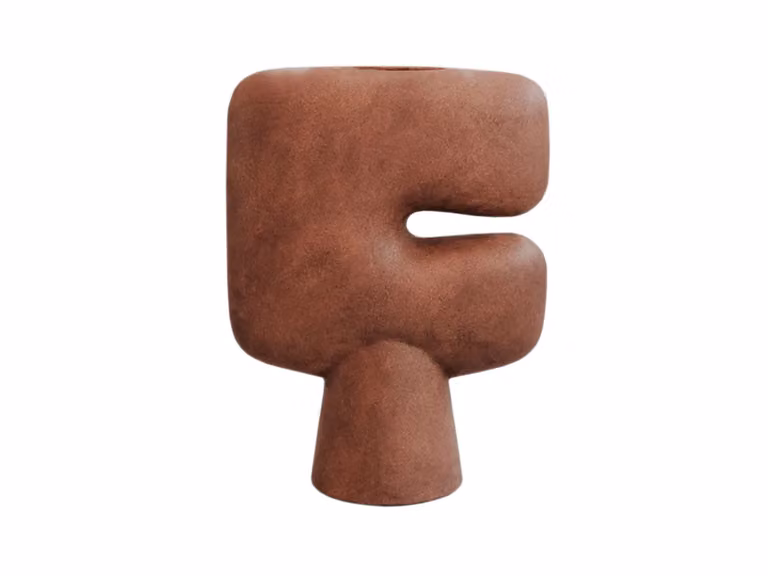 Tribal Vaso, Grande - Terracotta
