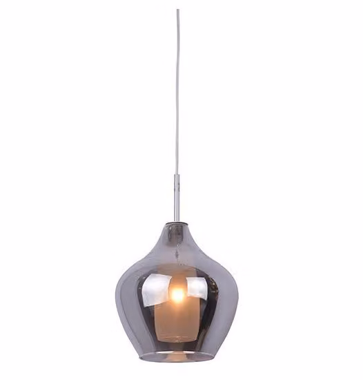Apparecchio a sospensione LED Ambra, Variante: Ø 160 x 200 x 1200 mm, 40 W, cromo