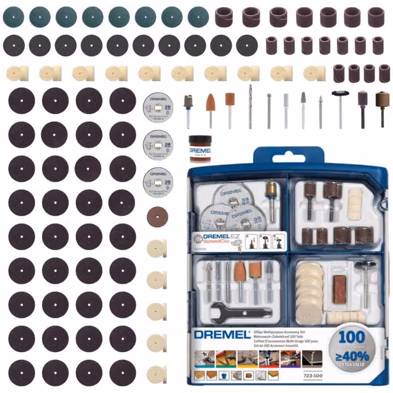 Dremel 723 EZ SpeedClic (kit accessori multifunzione da 100 pezzi)