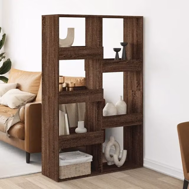 Divisorio Ambienti Design In Paravento Rovere Marrone in MDF L: 100 cm, P: 33 cm, H: 155,5 cm