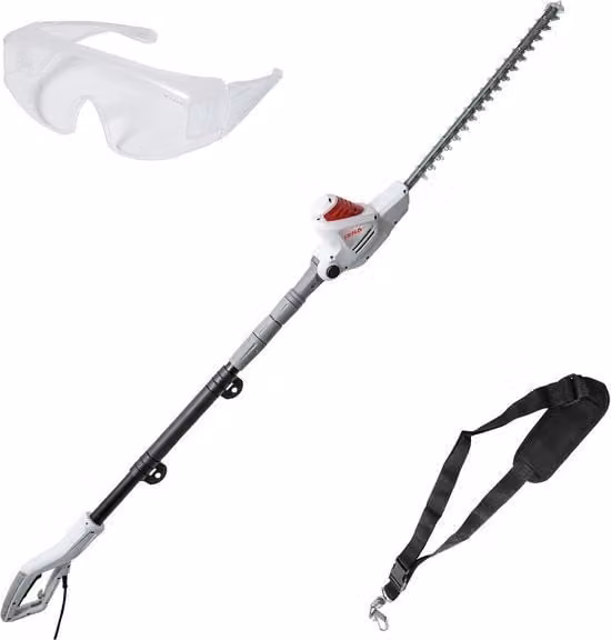 Heggenschaar Telescopica Elettrica - Lunghezza di taglio 51 cm, Leggera e Sicura