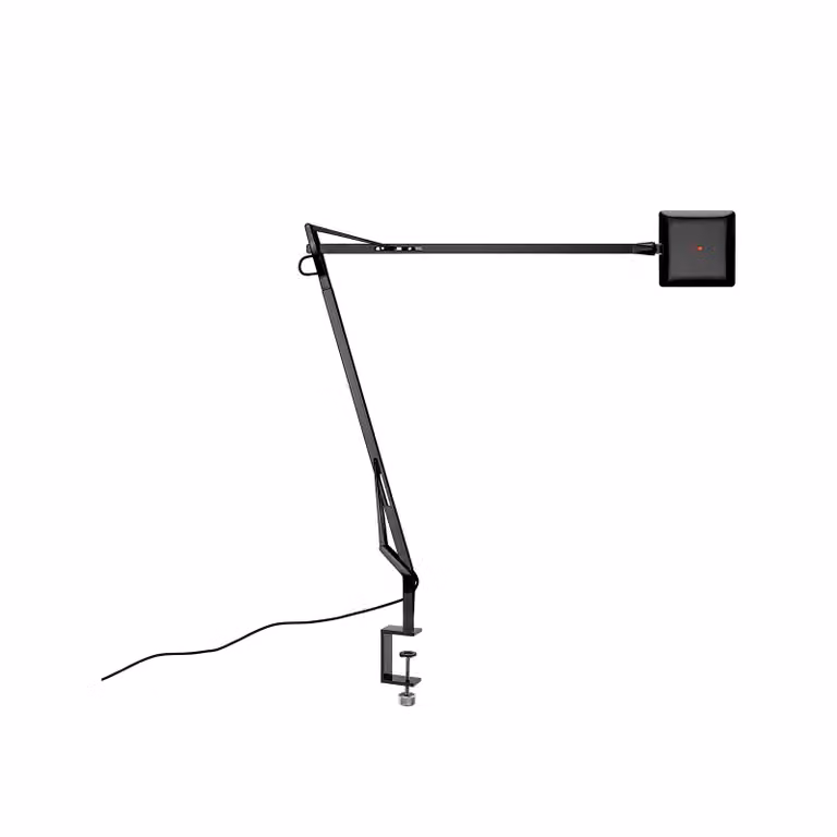 Flos - Kelvin Edge Clamp - Lampada da tavolo - Nero