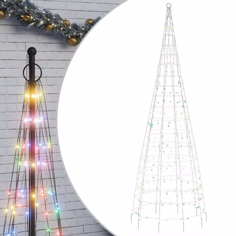 Albero di Natale a LED 550 LED Colorato 300 cm