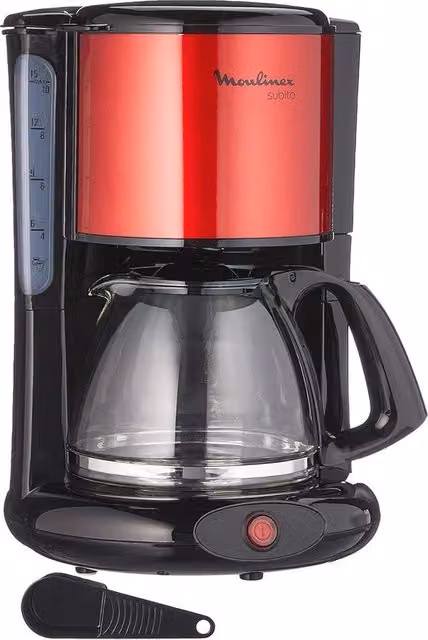 Filtro caffè automatico con becher in vetro per 10-15 tazze - Spegnimento automatico - Acciaio inossidabile