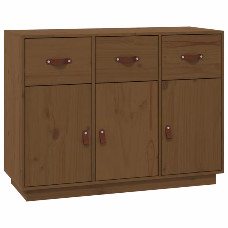Credenza ambra 100x40x75 cm in Legno Massello di Pino