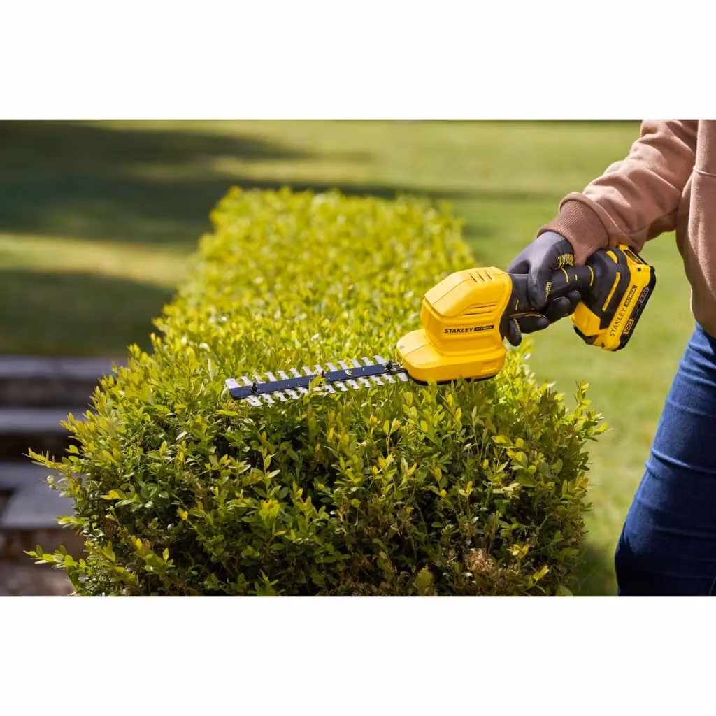 Forbici Tagliaerba Stanley FATMAX V20 STCSS20D1 18V con Batteria 2.0Ah e Caricatore Rapido, Giallo – 2