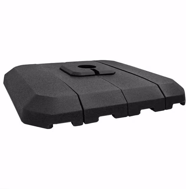 Base per ombrellone a braccio Design In in plastica nera L/P/H: 98 x 98 x 98 cm – 1