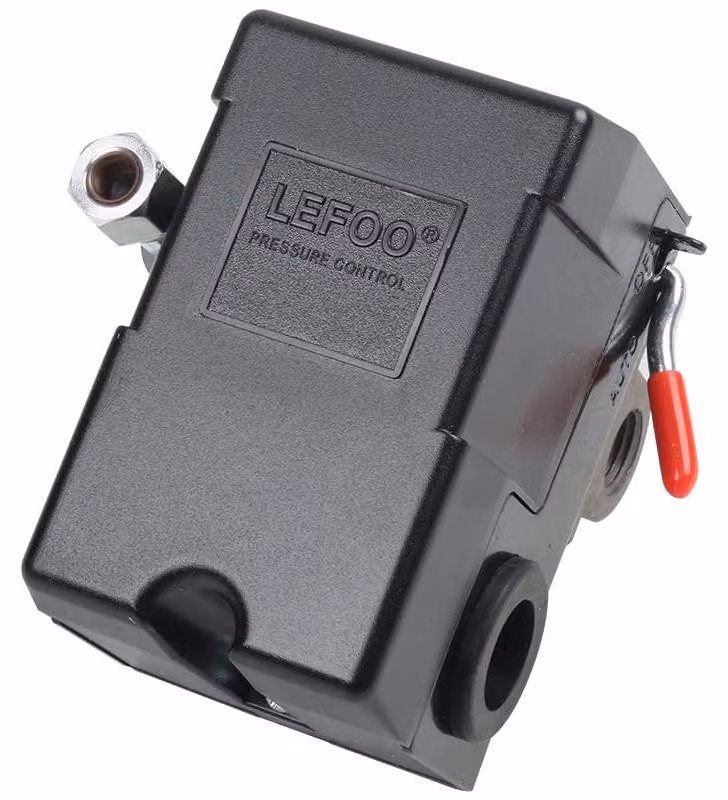 Interruttore di pressione per compressore d'aria, 95-125 Psi, 220V, 10A, robusto, universale. Valvola di regolazione della pressione per compressore d'aria, sostituisce la valvola originale