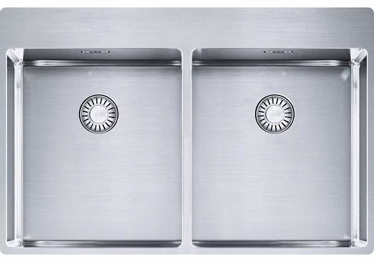 FRANKE lavello BOX BXX 220-36-36 A con valvola a pulsante acciaio inox massiccio