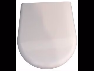 Sedile WC GE Courreges, bianco Cerniere cromate